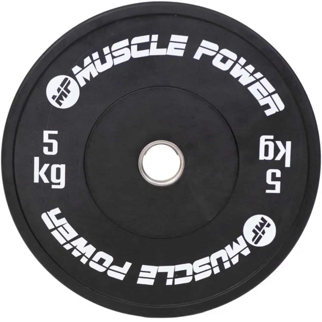 Muscle Power MP3026 Ol High Black Bumper Plate 5kg