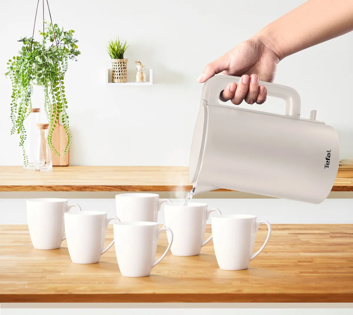 Tefal Thermo Protect KO140B - Waterkoker - 1,5L - Dubbele Wand - RVS Binnenkant - 2200W - Wit