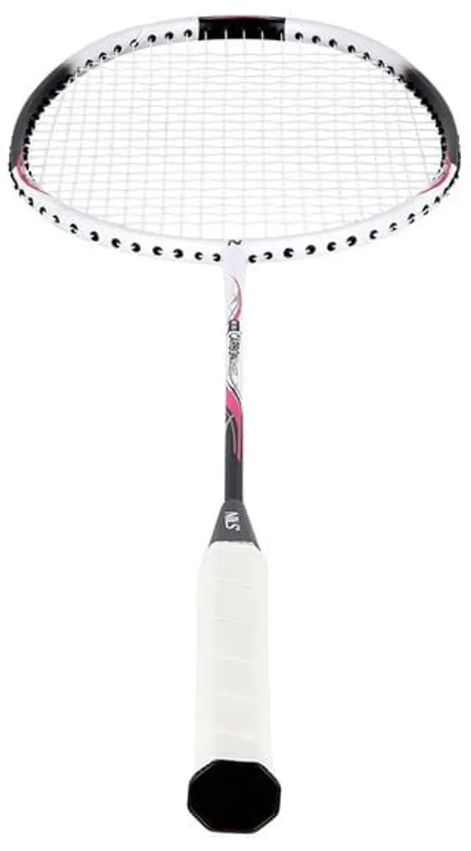 Nils NR305 Badmintonracket Carbon Isometric - L2 - Roze/Wit/Zwart