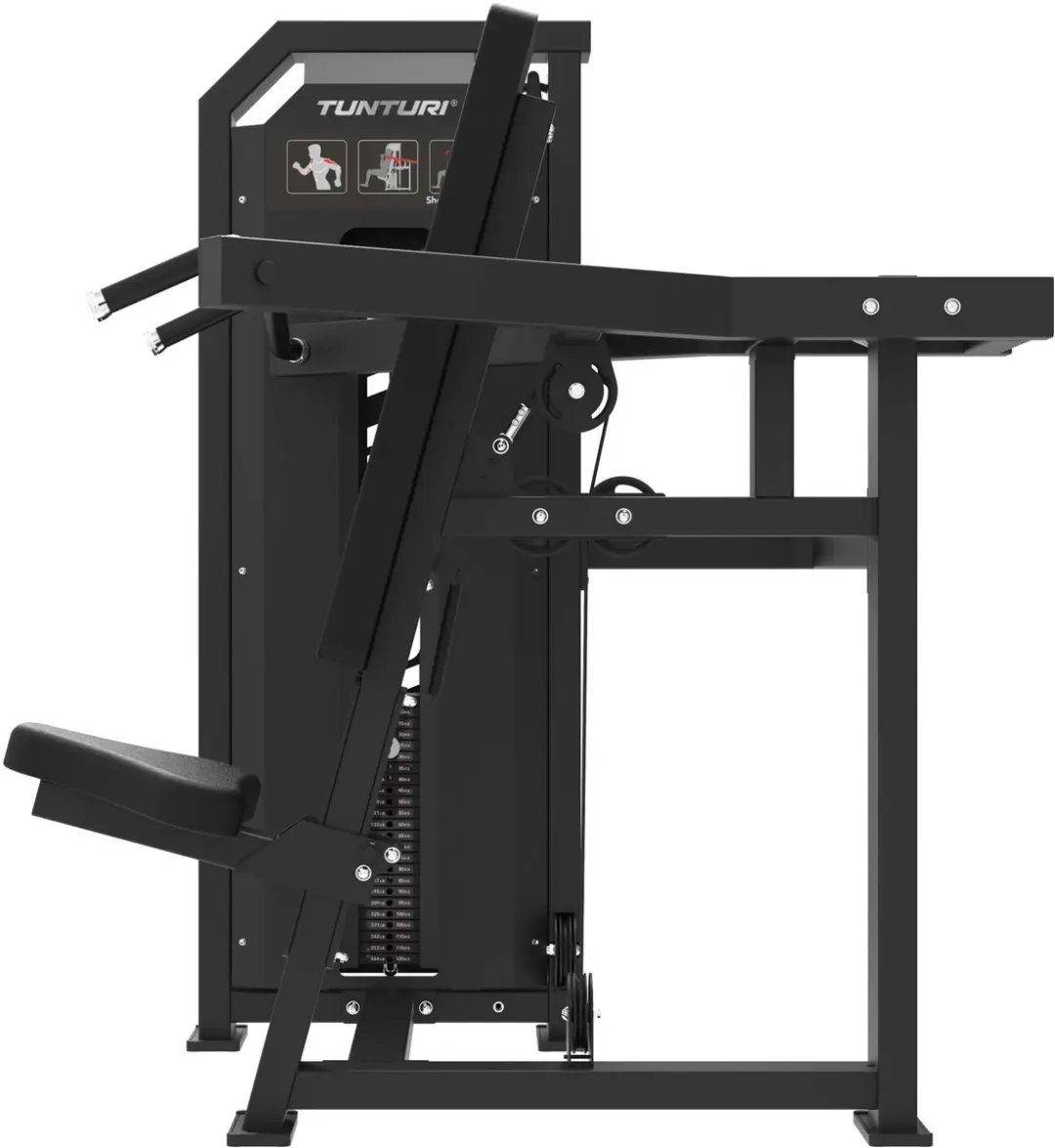Tunturi Platinum Shoulder Press Krachtstation - 120kg - Zwart