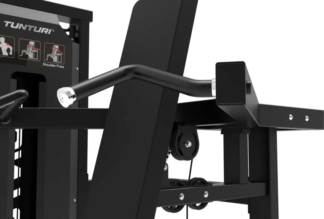 Tunturi Platinum Shoulder Press Krachtstation - 120kg - Zwart