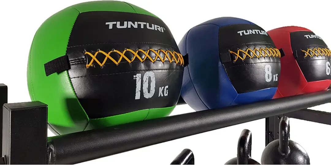 Tunturi Multi Opbergrek voor Wall Balls/Kettlebells/Halterschijven - 35cm - Zwart