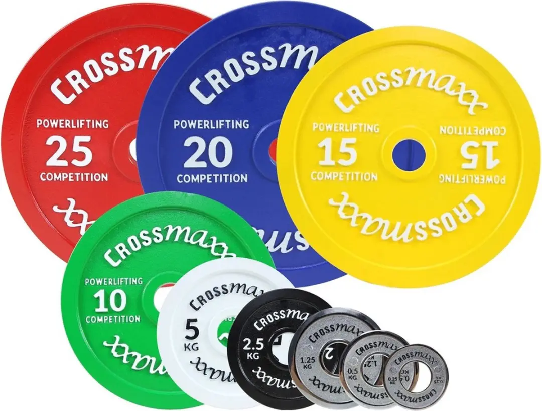 LifeMaxx Crossmaxx Halterschijf 50mm - 15kg - Geel