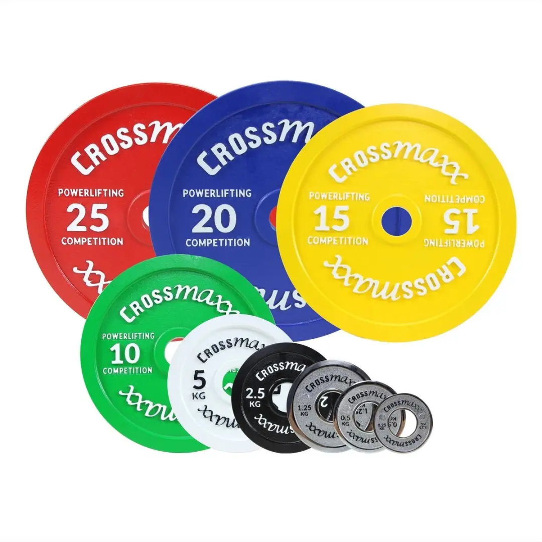 LifeMaxx Crossmaxx Halterschijf 50mm - 15kg - Geel