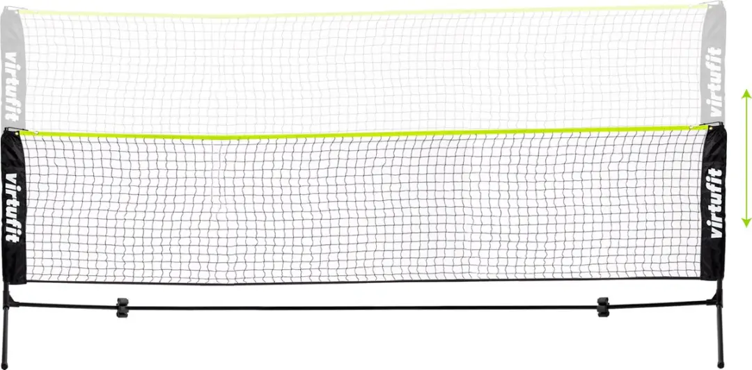 Virtufit Sportnet 310cm - Badminton/Tennis/Volleybal - Geel & Zwart