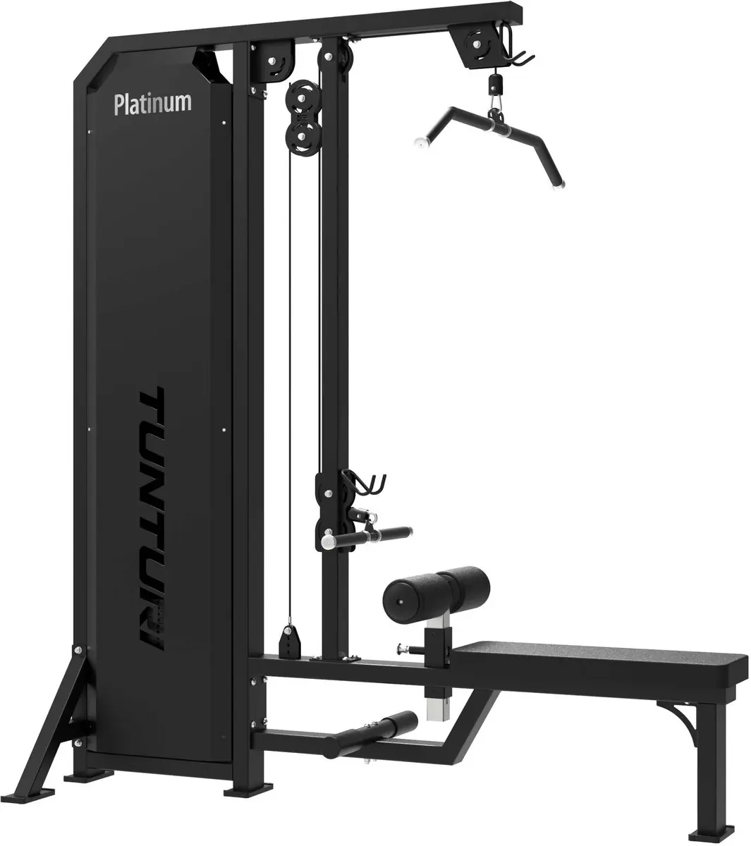 Tunturi Platinum Dual Lat Pulldown/Low Row Krachtstation - Zwart