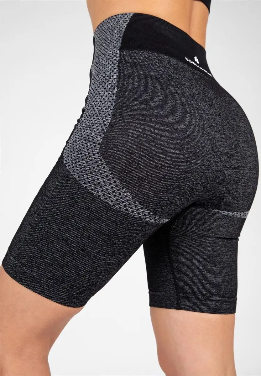 Gorilla Wear Selah Seamless Cycling Shorts S/M - Zwart
