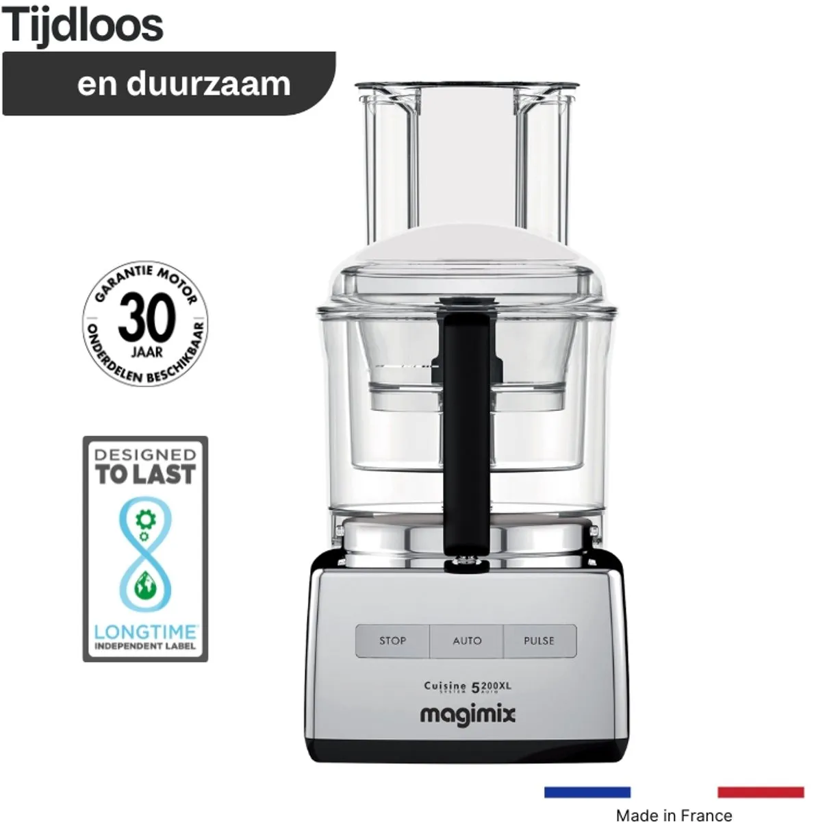 Magimix CS 5200 XL Premium Foodprocessor - 1100W - Chroom