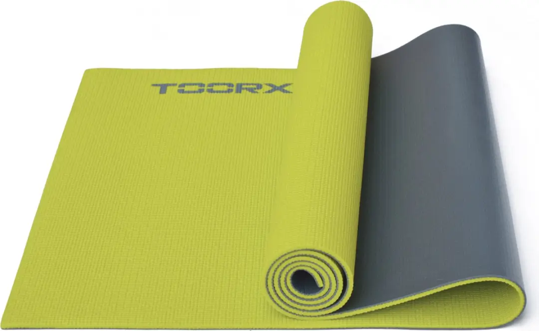 Toorx Fitness Yogamat 173x60cm - Dual Color Groen/Anthraciet