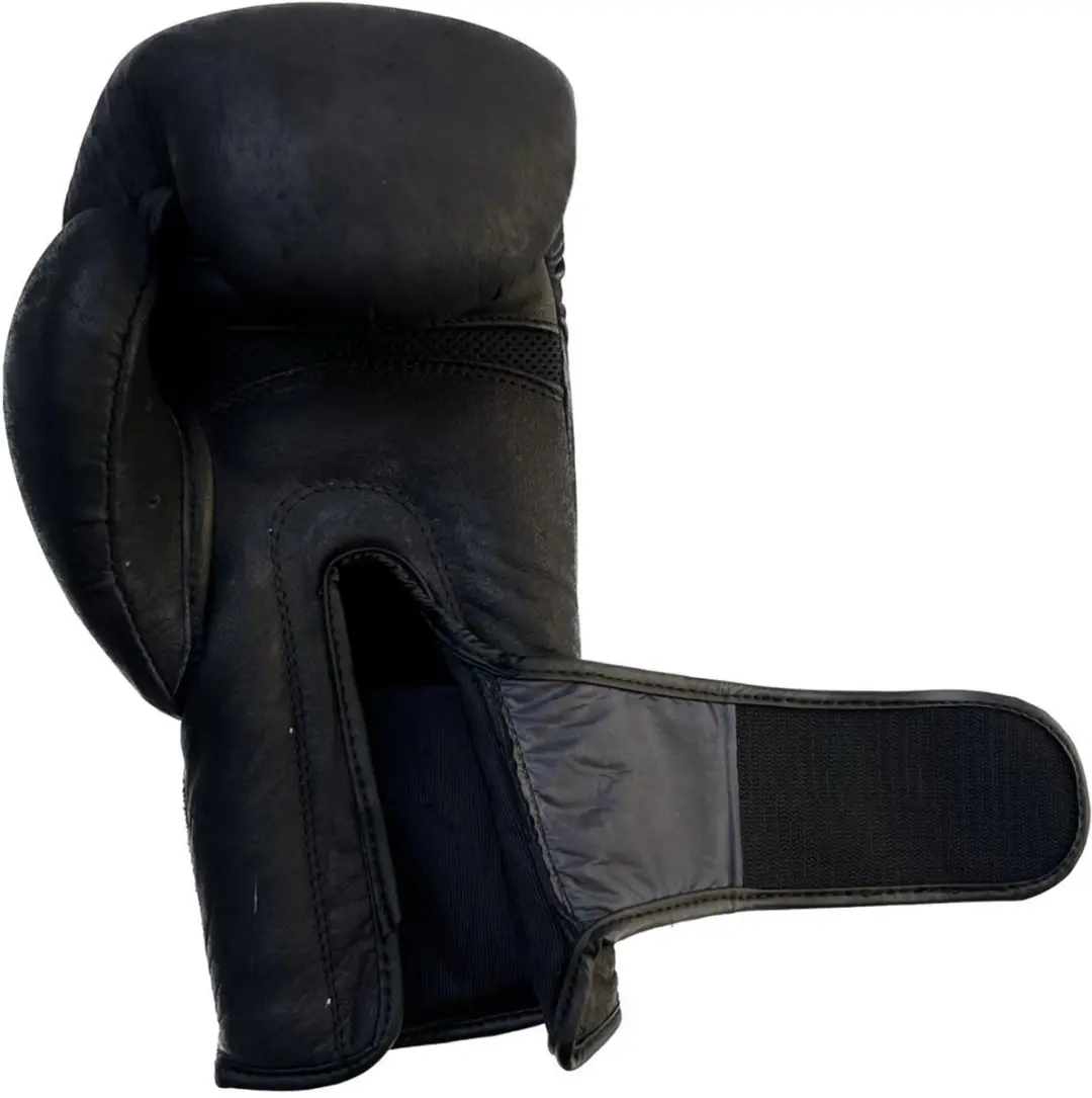 Buffalo Leather Bokshandschoenen 12oz - Zwart