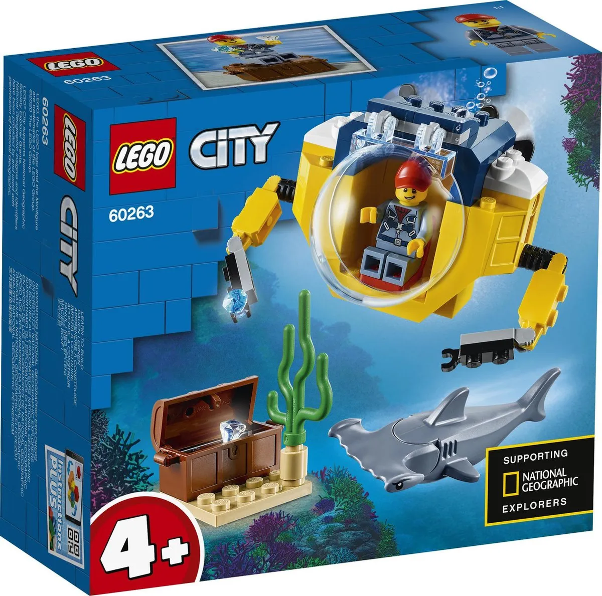 LEGO City 4+ Oceaan Mini-Duikboot 60263 - Multikleur