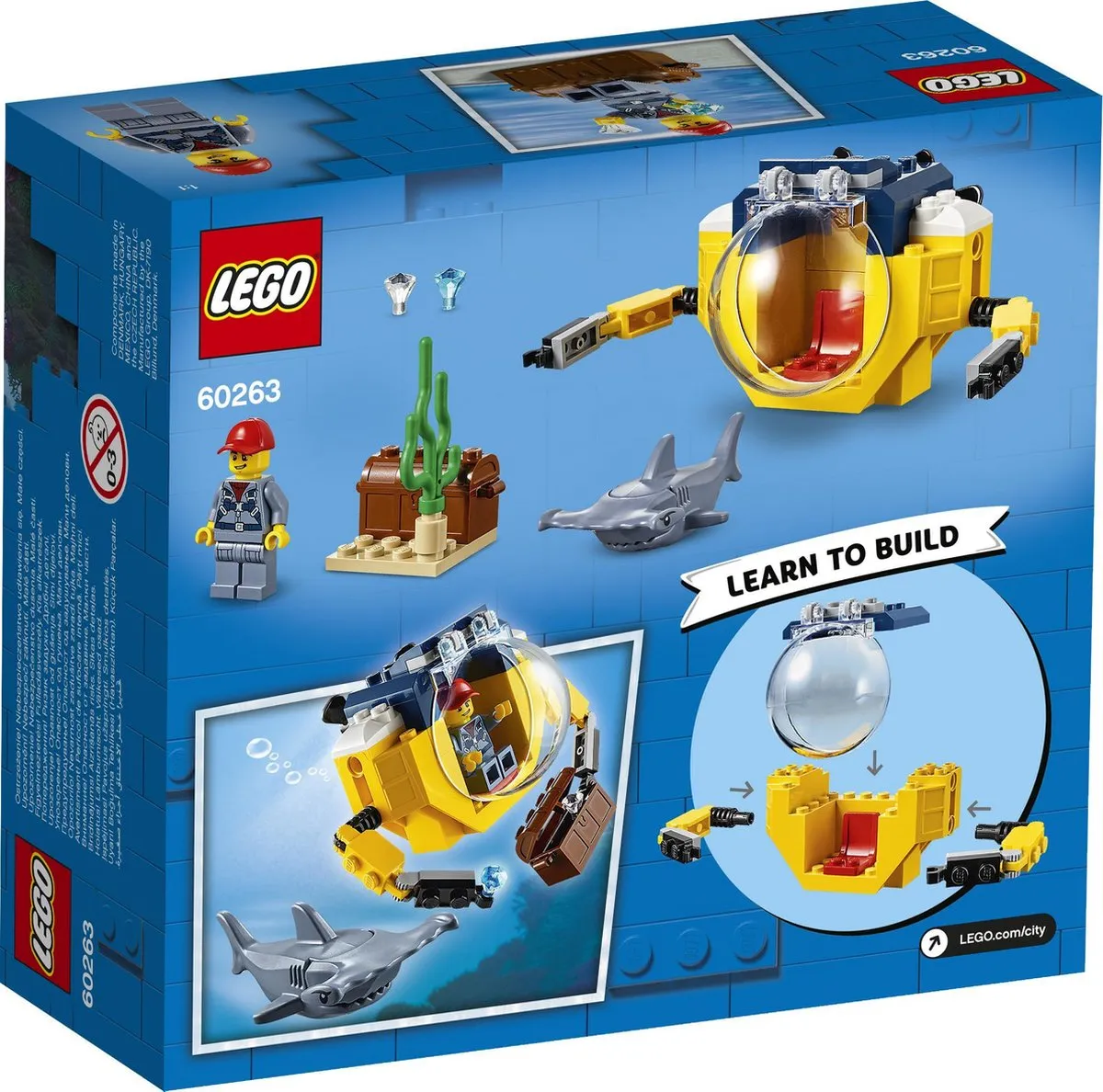 LEGO City 4+ Oceaan Mini-Duikboot 60263 - Multikleur - afbeelding 6 van 6