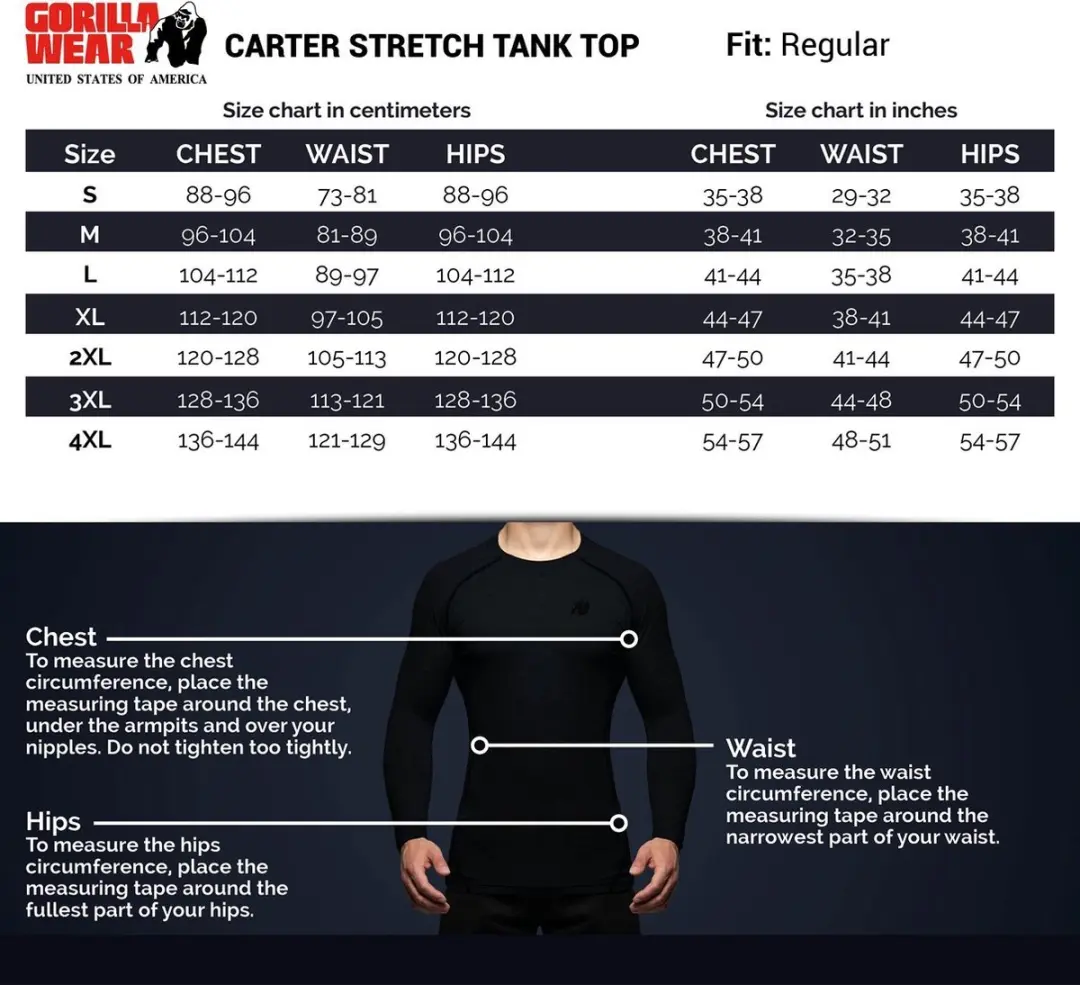 Gorilla Wear Carter Stretch Tanktop - Legergroen