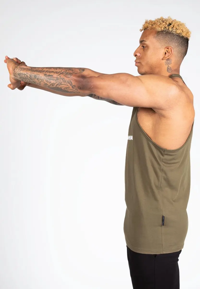 Gorilla Wear Carter Stretch Tanktop - Legergroen