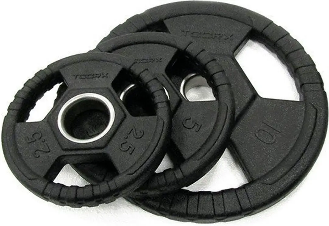 Toorx DGG Set Olympische Halterschijven 105kg - 50mm - Incl. opbergrek Zwart/Zilver
