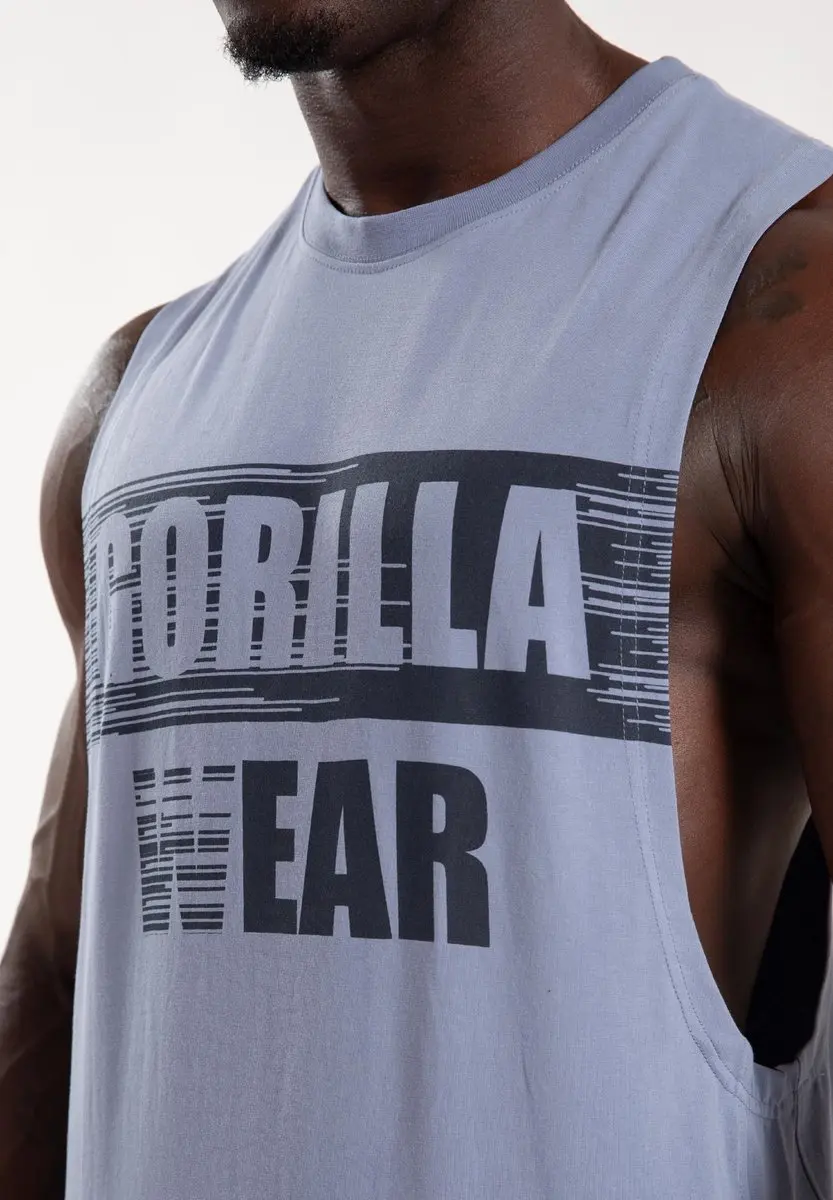 Gorilla Wear Lopez Drop Armhole Tanktop - Blauw L