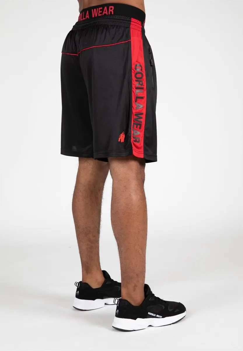 Gorilla Wear Atlanta Shorts - Zwart/Rood