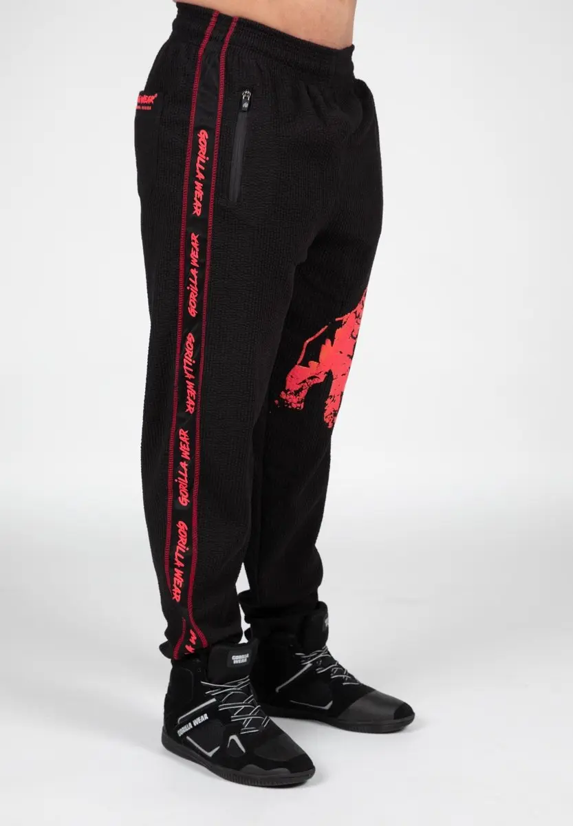 Gorilla Wear Buffalo Trainingsbroek - Zwart/Rood S/M - afbeelding 6 van 6