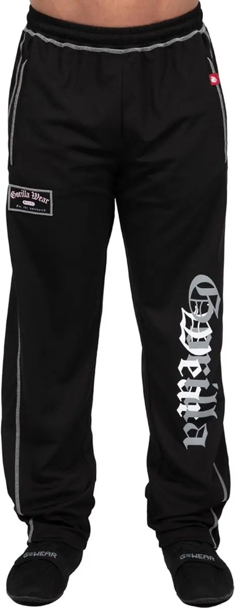 Gorilla Wear Marlow Mesh Pants Trainingsbroek S/M - Zwart/Grijs