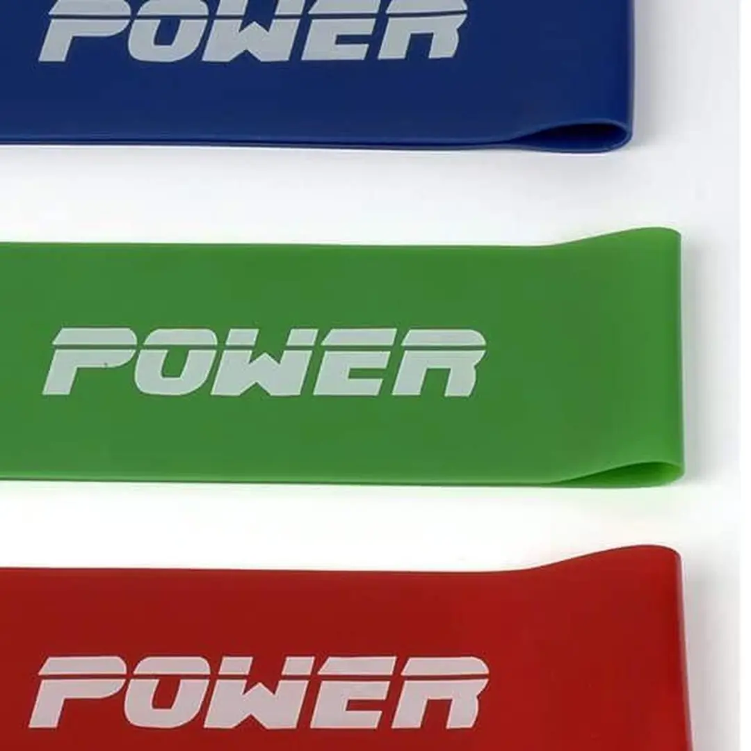 Muscle Power Mini Bands Set - Weerstandbanden - 5 Stuks - Rood/Blauw/Geel/ Groen