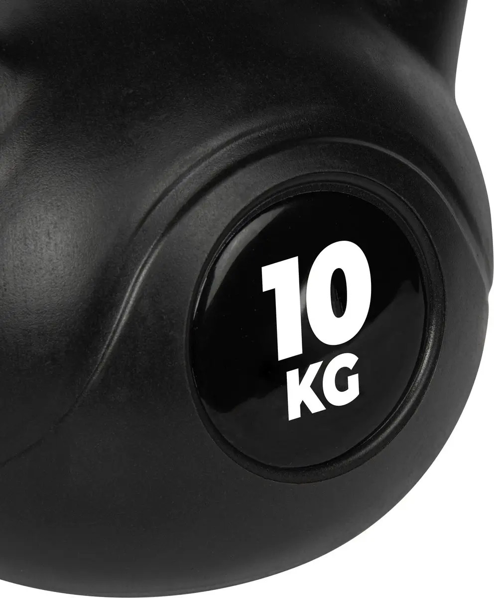 Virtufit PVC Kettlebell 10 kg - Zwart