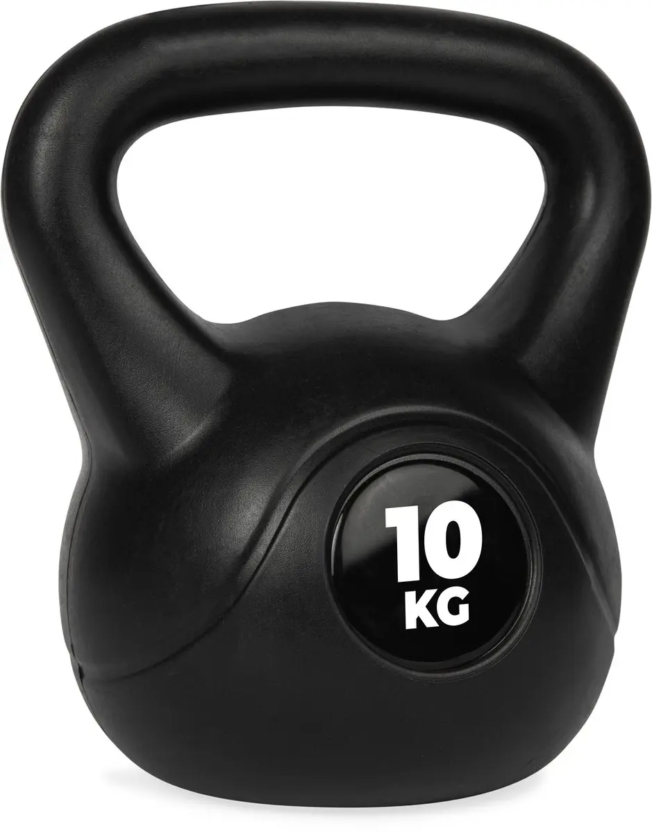 Virtufit PVC Kettlebell 10 kg - Zwart