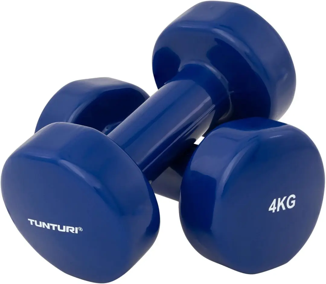 Tunturi Dumbbellset 2x4kg - Blauw