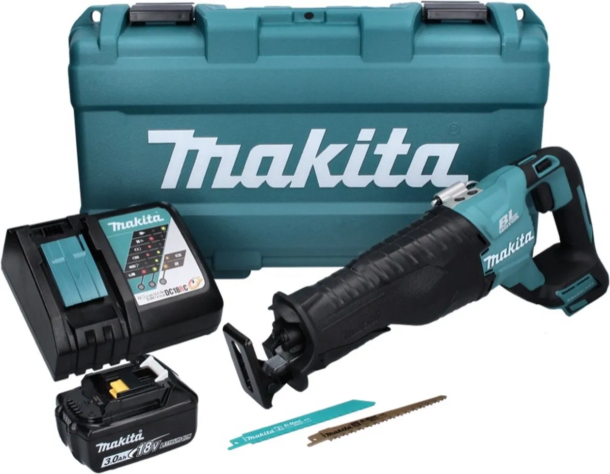 Makita DJR 187 RF1K Accu Reciprozaag 18V - 3,0Ah - afbeelding 2 van 5