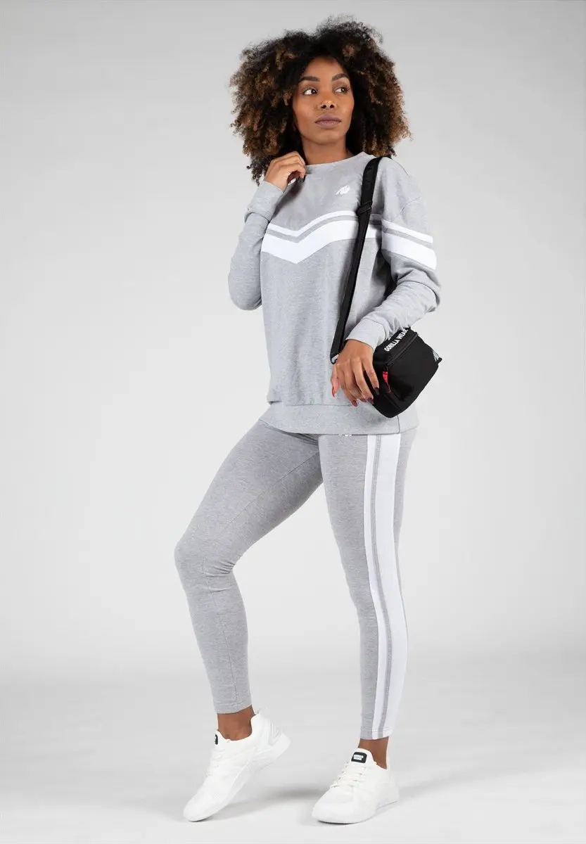 Gorilla Wear Hailey Oversized Sweatshirt XS - Grijs Gemêleerd