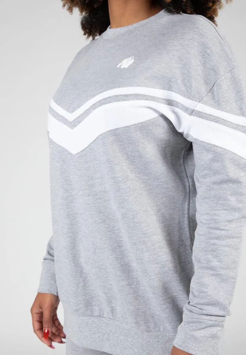 Gorilla Wear Hailey Oversized Sweatshirt XS - Grijs Gemêleerd