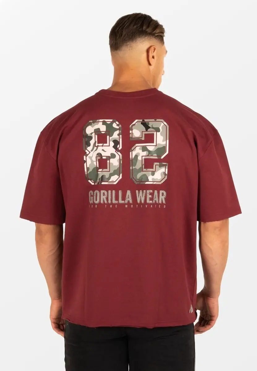 Gorilla Wear Callaway Oversized T-shirt - Bordeauxrood L