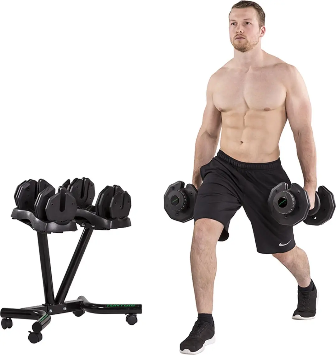 Tunturi Selector Dumbbell Halterhouder - Zwart