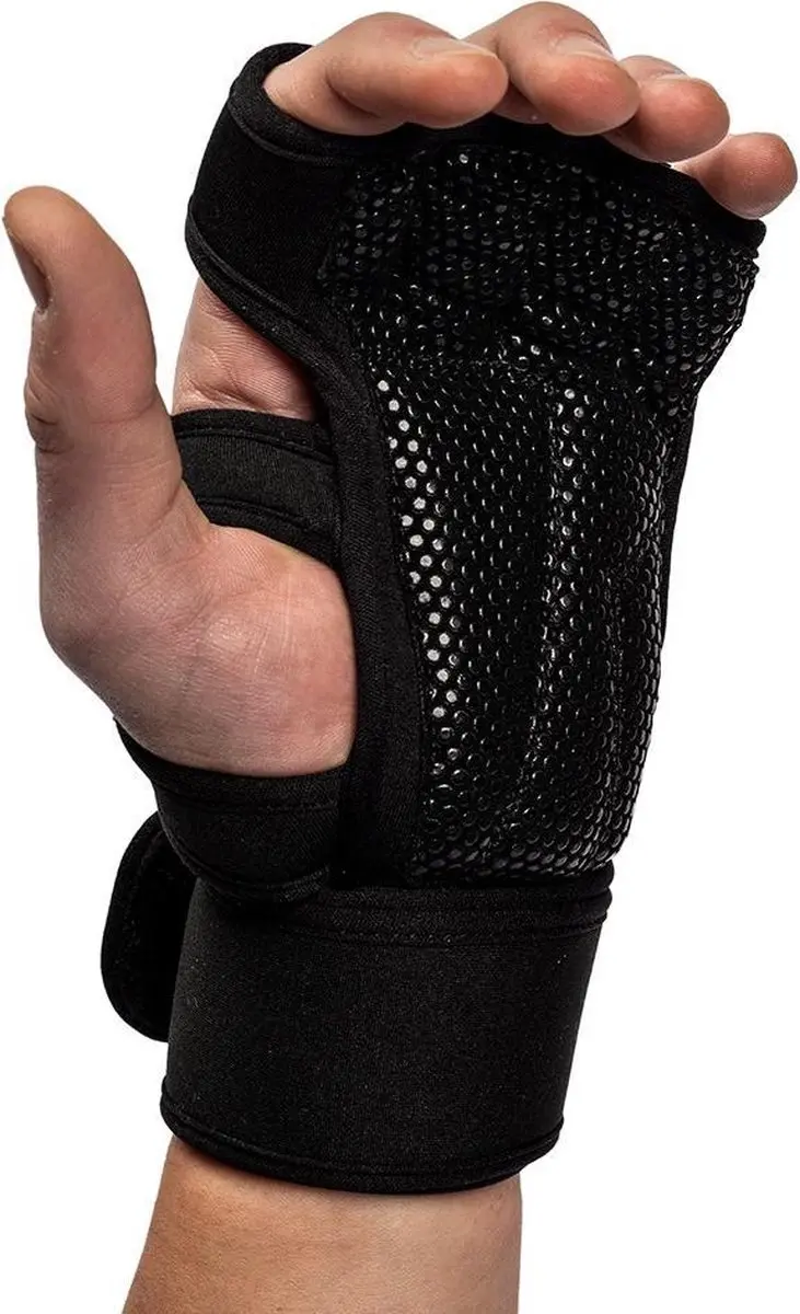 Gorilla Wear Yuma Krachtsport Handschoenen M - Zwart