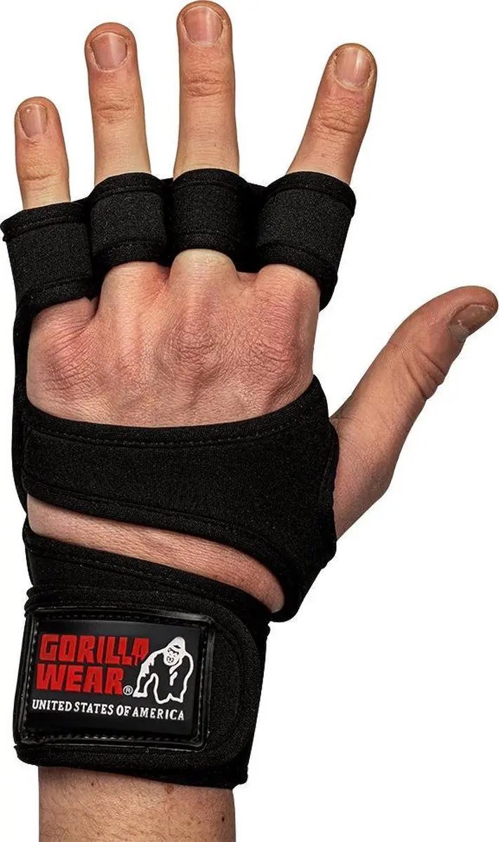 Gorilla Wear Yuma Krachtsport Handschoenen M - Zwart