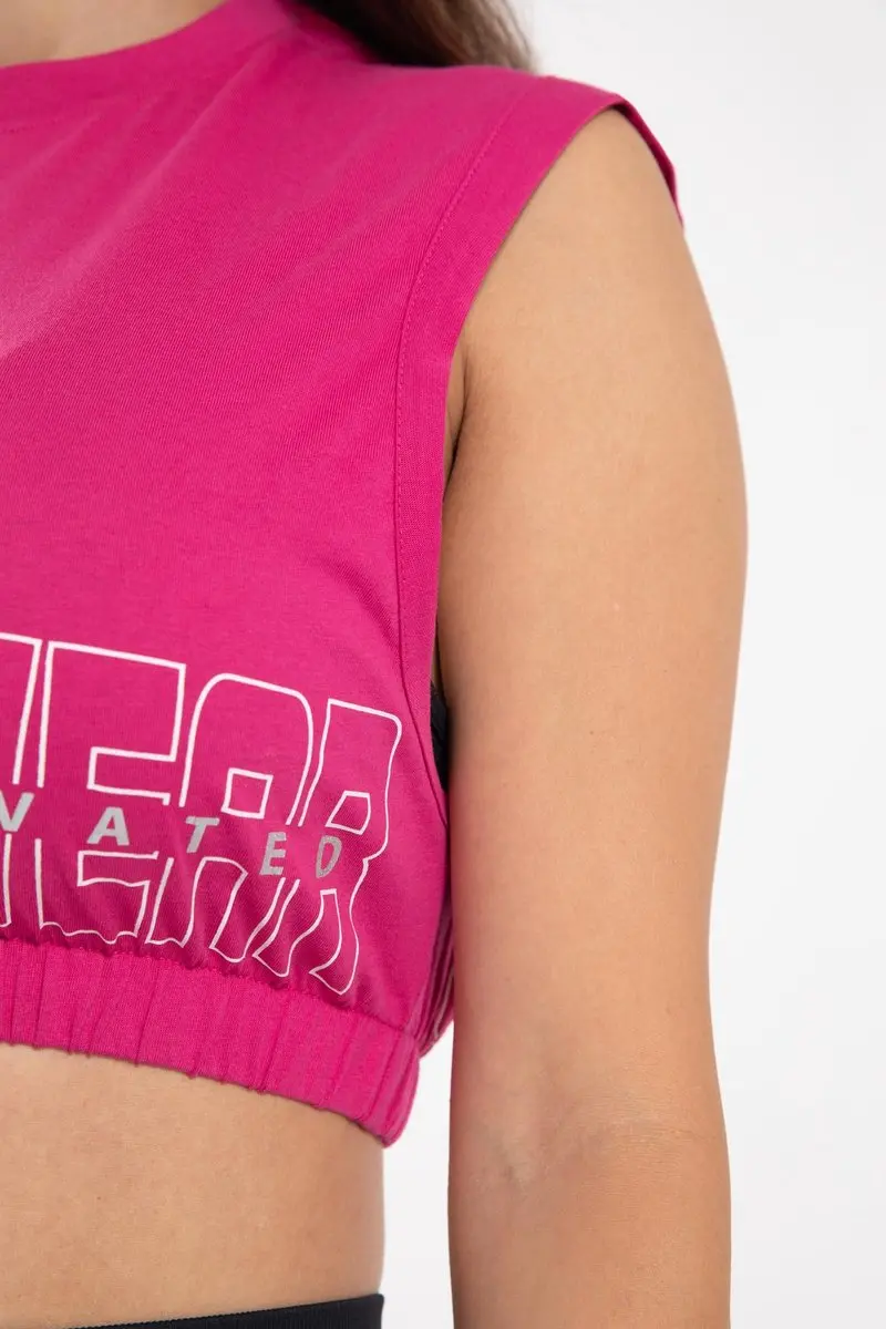 Gorilla Wear Albion Oversized Crop Top - Roze M