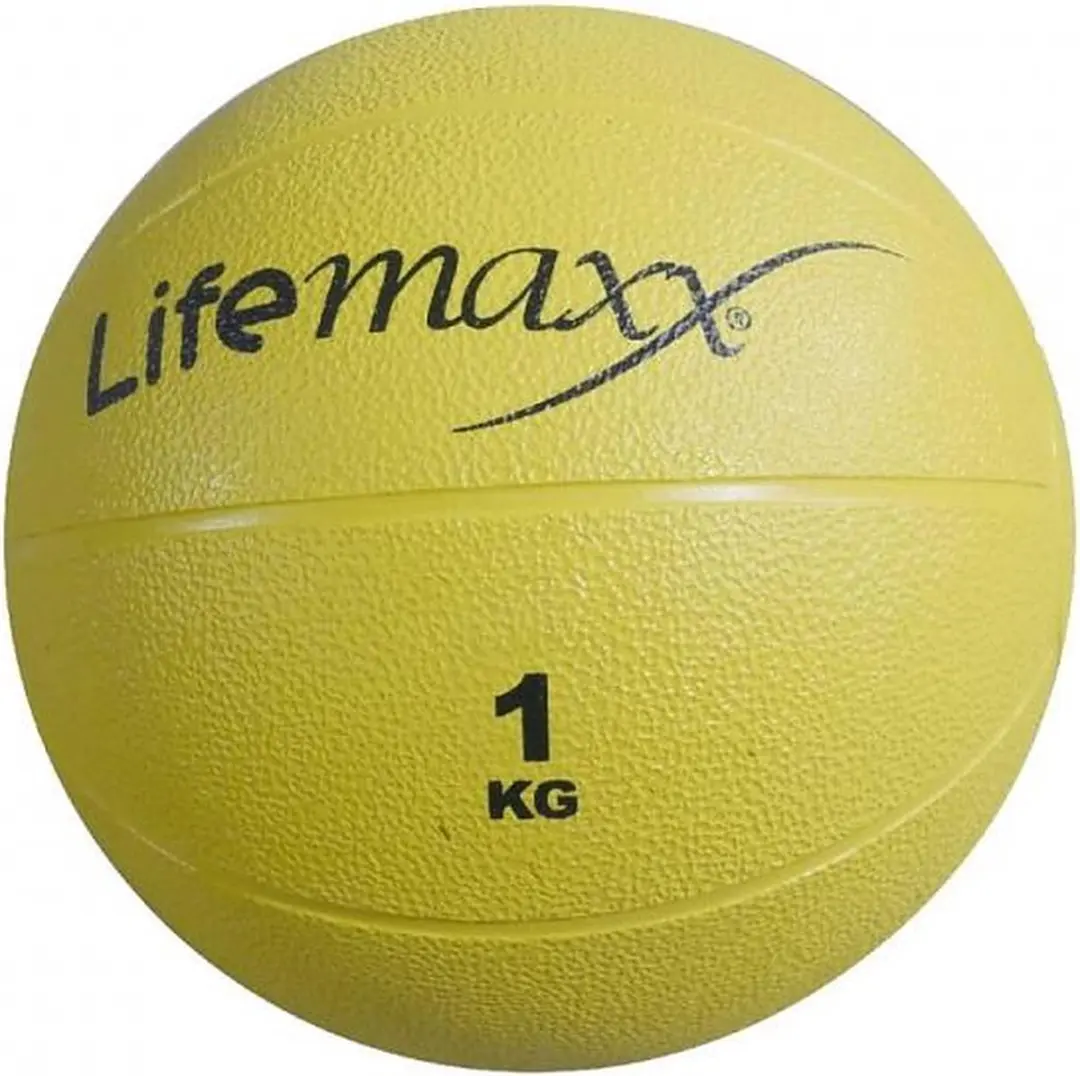 LifeMaxx LMX Medicijnbal 1kg - Zwart/Geel