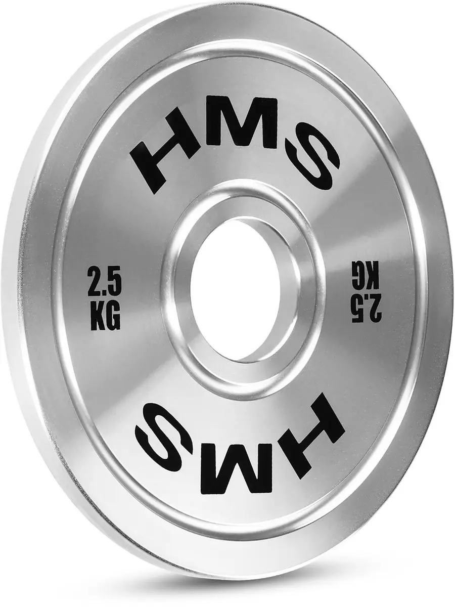 HMS Olympische Halteringsschijf 2x 2.5 kg - Staal