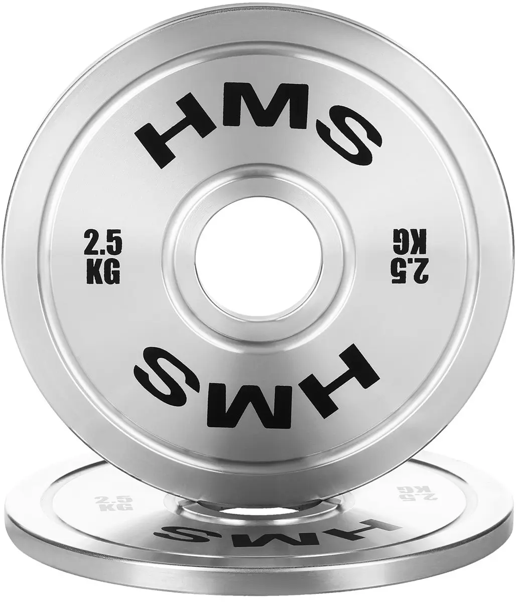 HMS Olympische Halteringsschijf 2x 2.5 kg - Staal