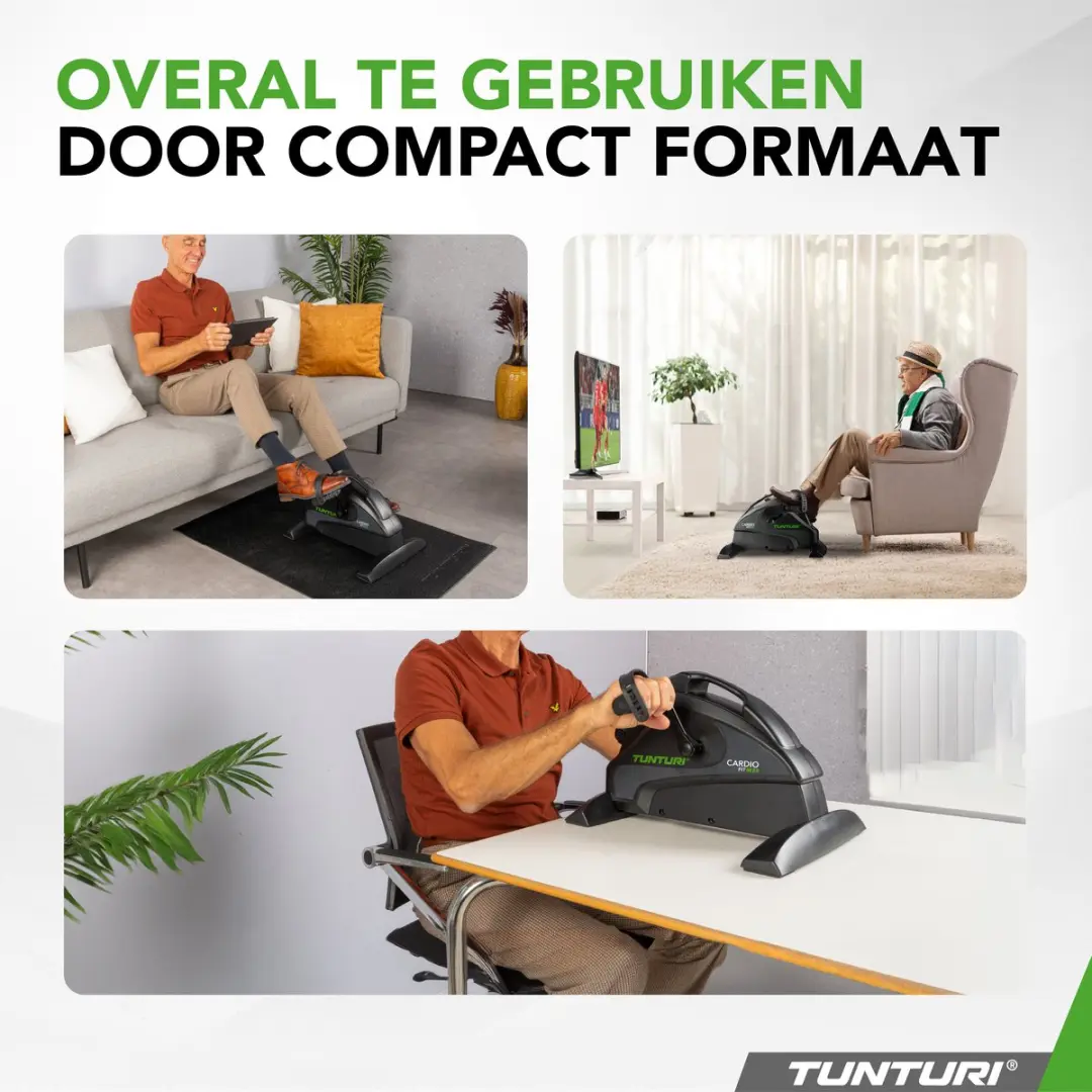 Tunturi Cardio Fit M35 Stoelfiets - Hometrainer - Magnetisch 8 Weerstanden - Zwart - afbeelding 6 van 6