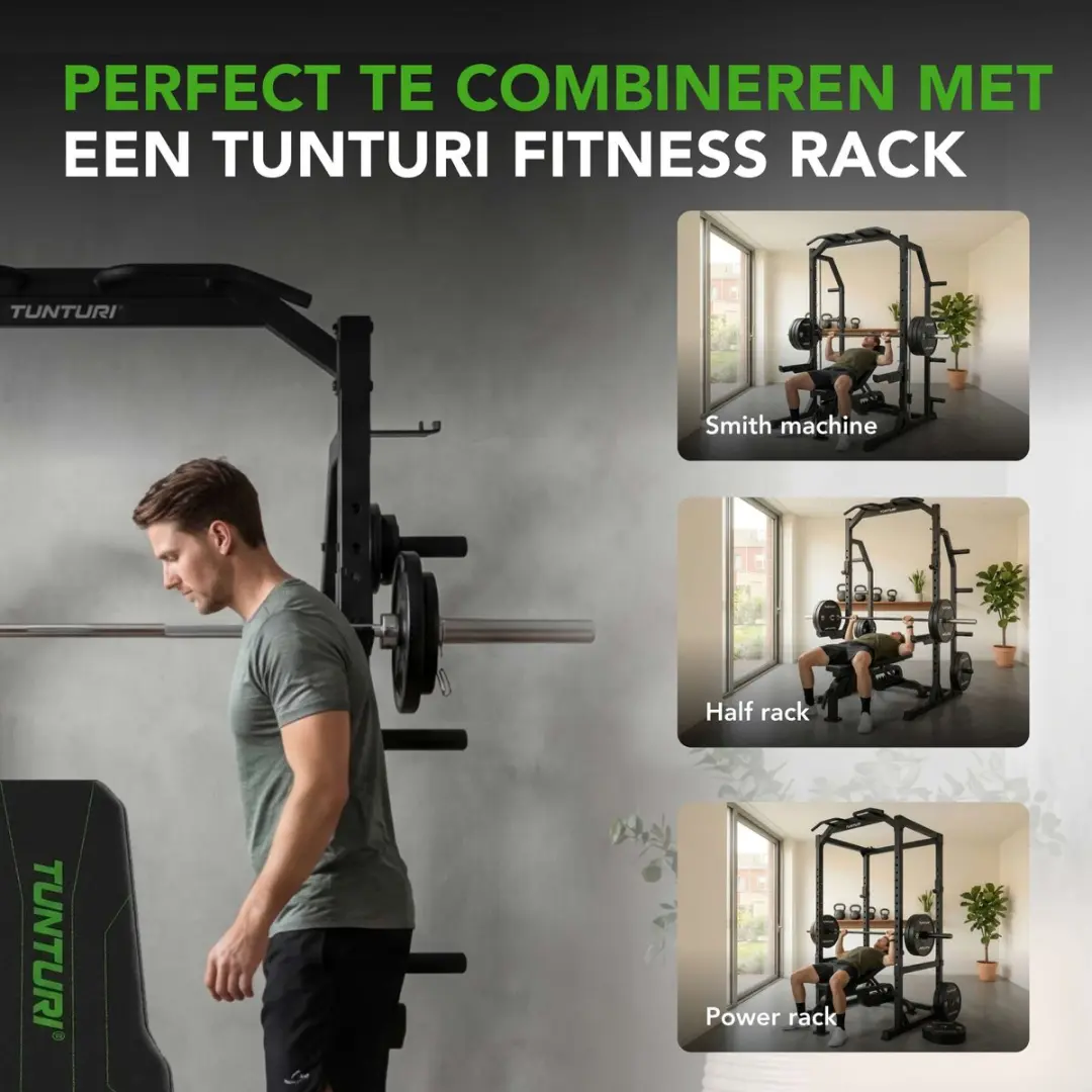 Tunturi UB90 Pro Utility Halterbank - Verstelbaar - Zwart