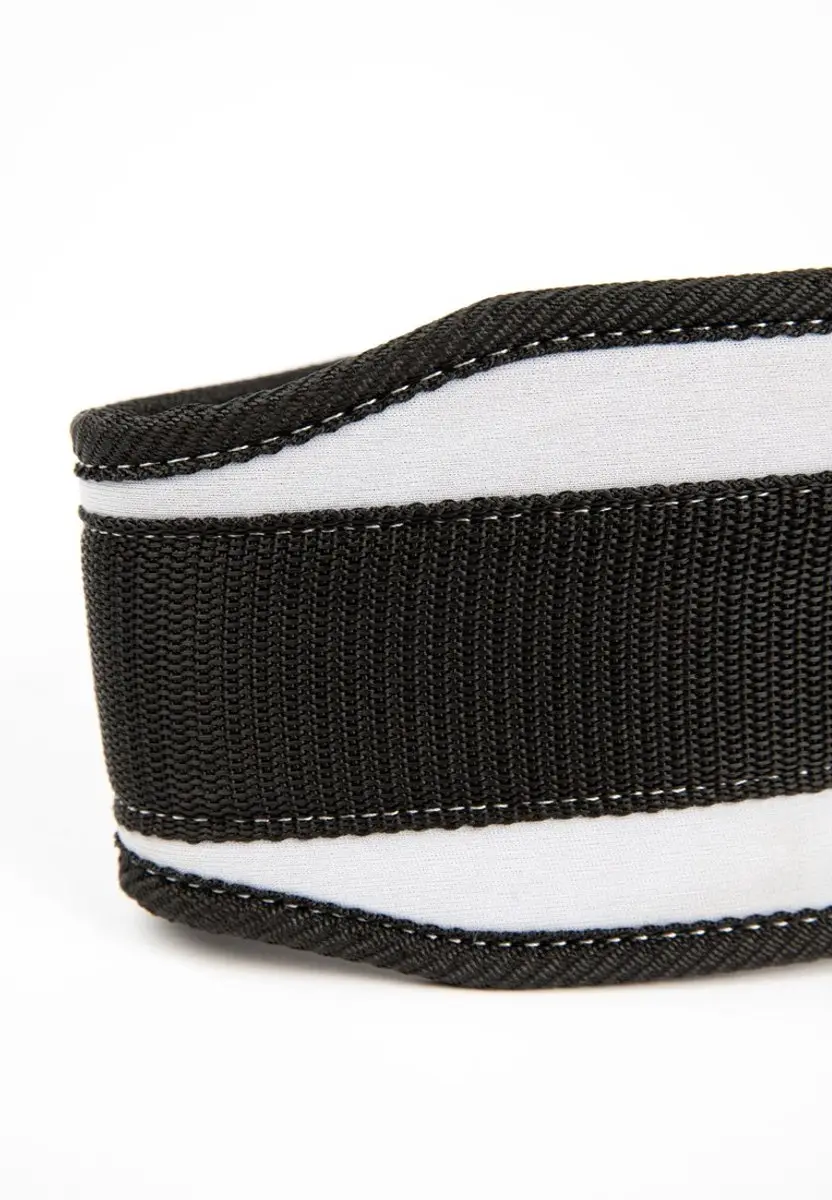 Gorilla Wear 4 Inch Nylon Sportriem - Halterriem Dames L - Zwart/Wit