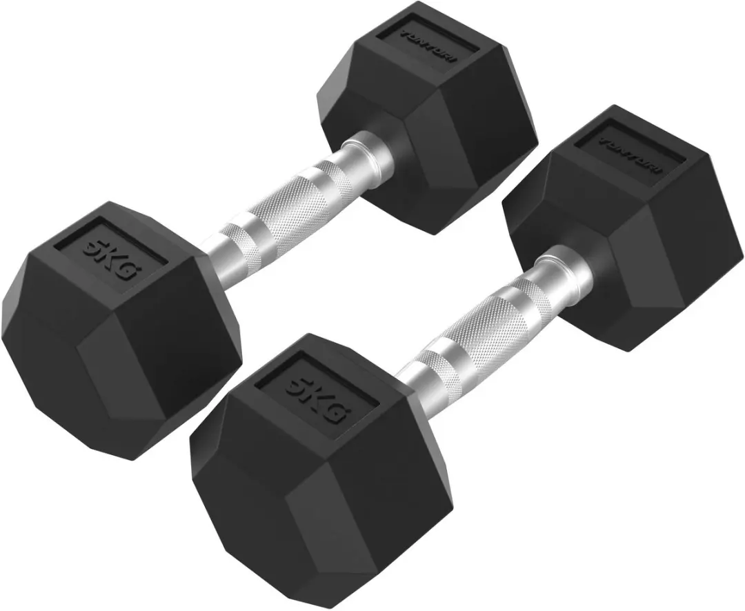Tunturi Platinum Hexa Dumbbell Set 2x5kg