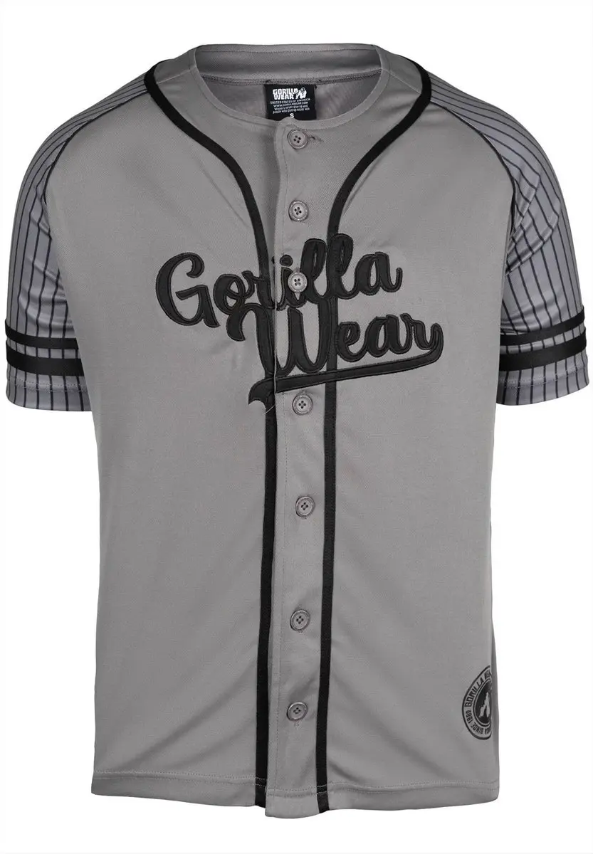 Gorilla Wear 82 Baseball Jersey - Grijs S - afbeelding 6 van 6