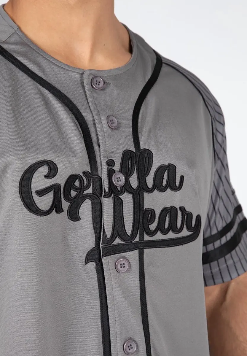 Gorilla Wear 82 Baseball Jersey - Grijs S
