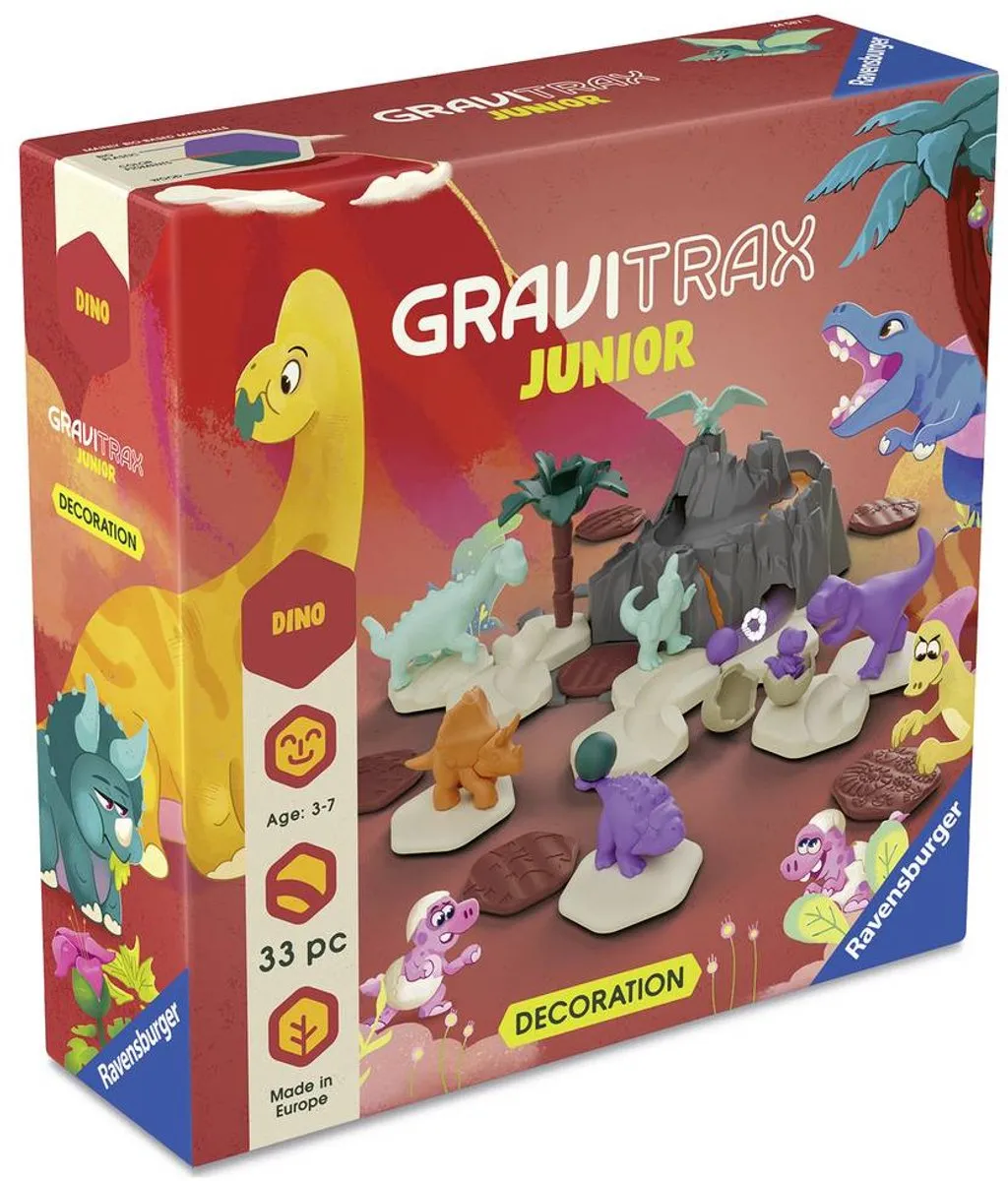 Ravensburger GraviTrax Junior Dino Uitbreiding - 2 Baandelen - afbeelding 6 van 6