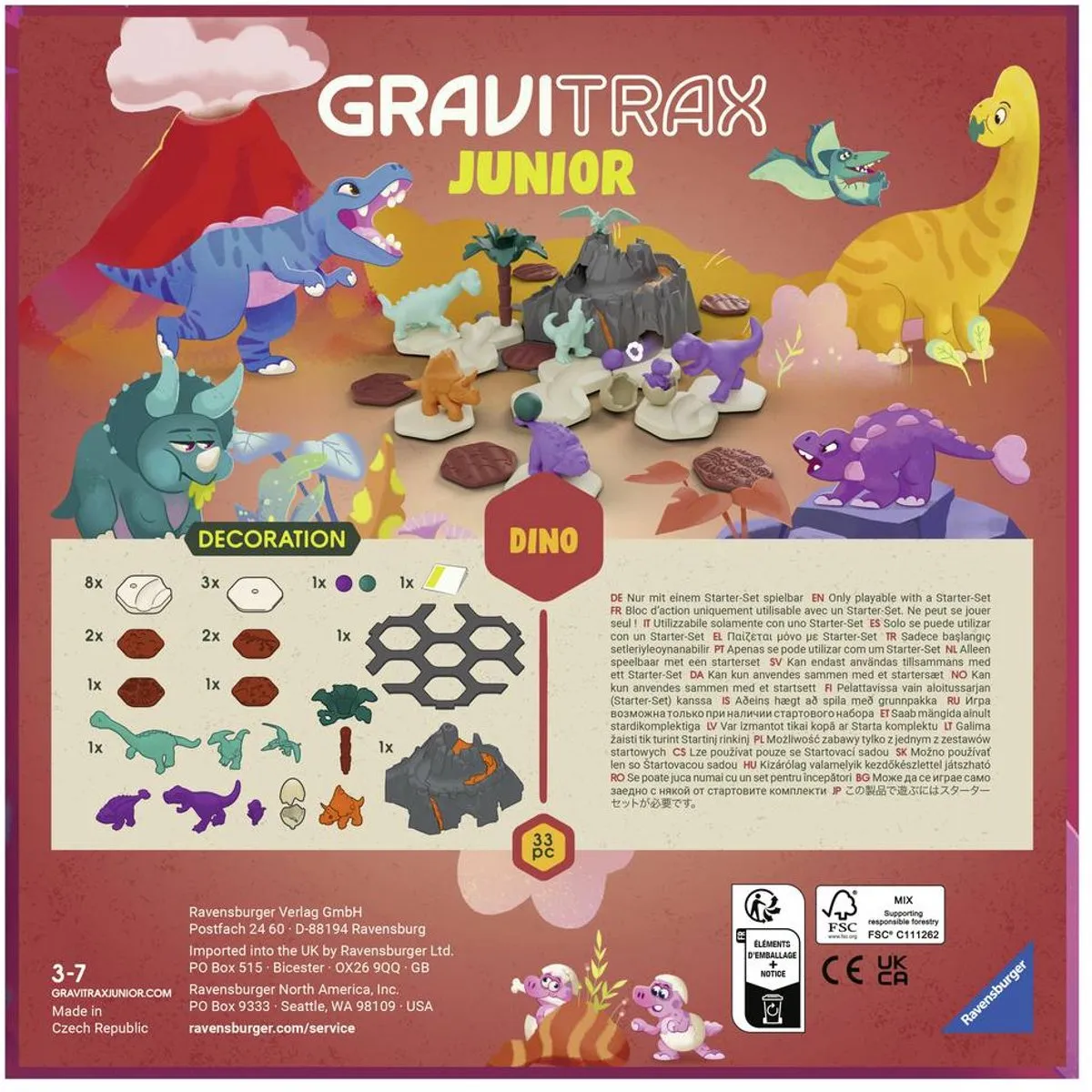 Ravensburger GraviTrax Junior Dino Uitbreiding - 2 Baandelen