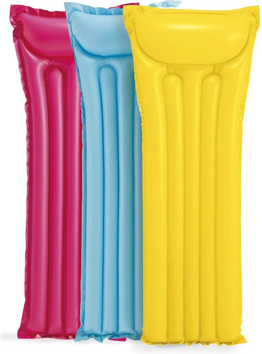 Intex Stevig Vinyl Zwembad Luchtmatras 3 Stuks 183x69cm