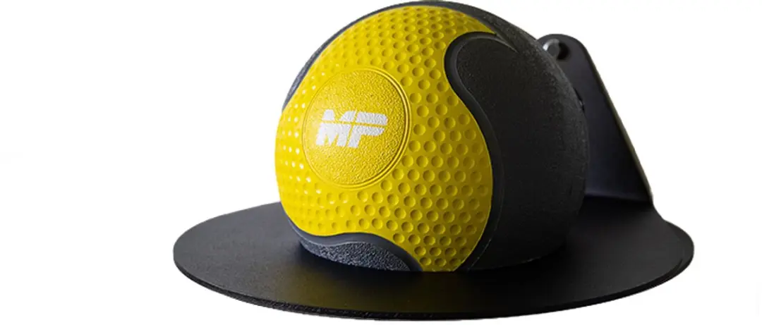 Muscle Power Rubber Medicijnbal 2 kg - Grijs/Geel