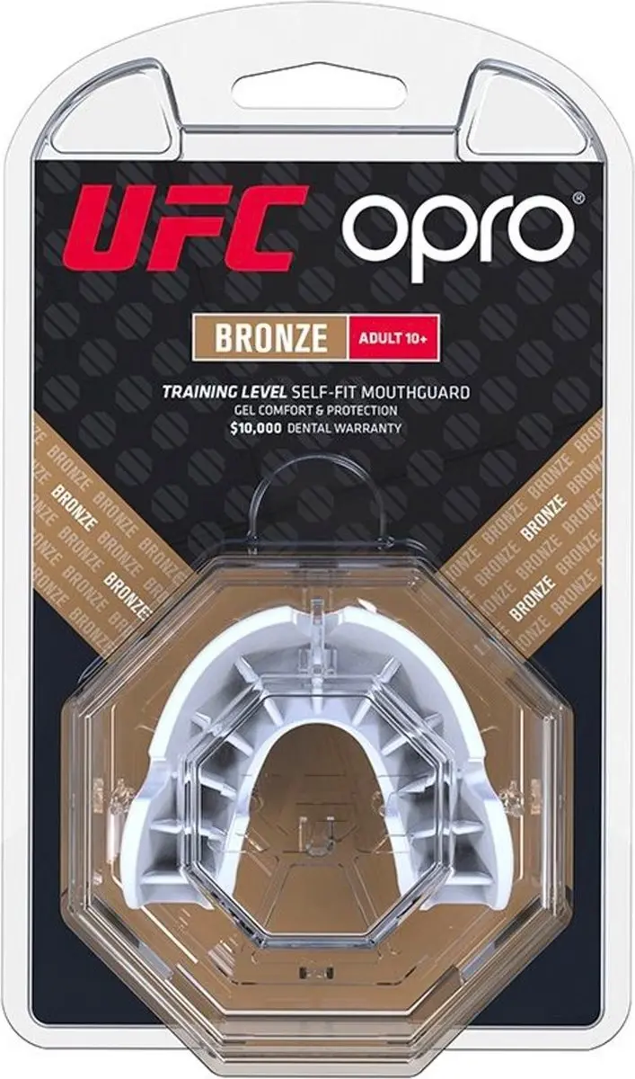 UFC Opro Bronze Gebitsbeschermer Senior Wit
