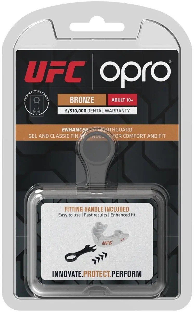 UFC Opro Bronze Gebitsbeschermer Senior Wit